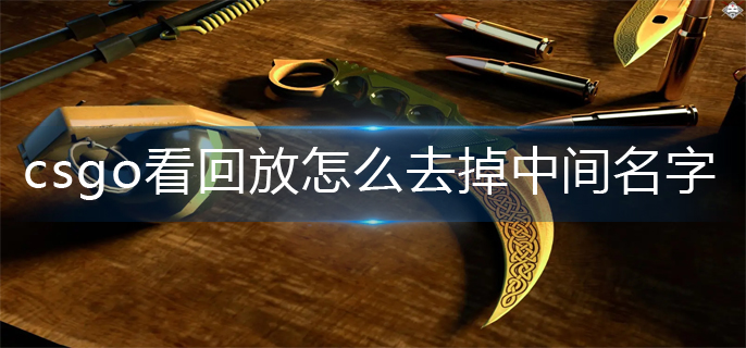 csgo看回放怎么去掉中间名字-回放去掉中间名字操作方法